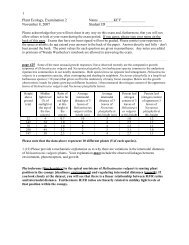 2007 Exam 2 Answers - Ehleringer net