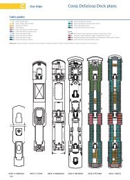Costa Deliziosa Deck plans