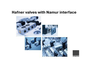Hafner valves with Namur interface - Hafner Pneumatik