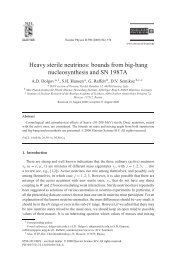 Heavy sterile neutrinos - MPP Theory Group