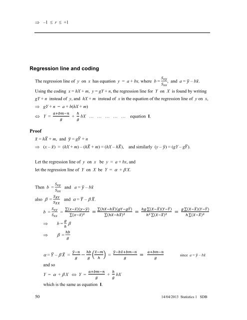 Statistics 1 Revision Notes - Mr Barton Maths