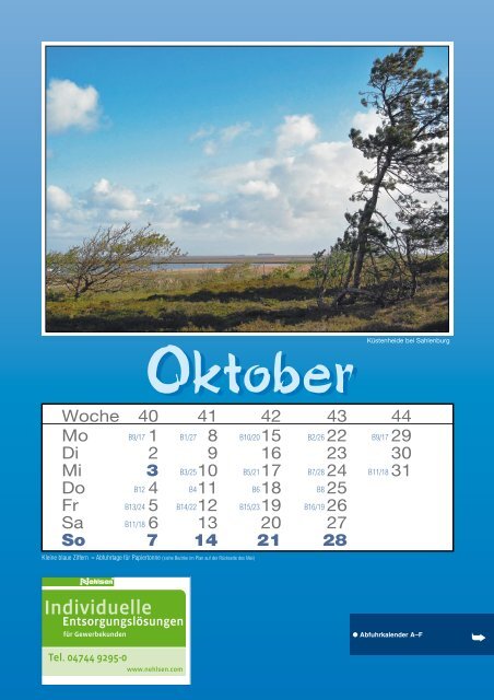 Umweltkalender 2012 - Stadt Cuxhaven