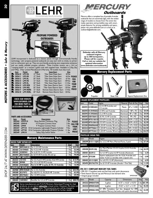 2013 Defender's Marine Buyers Guide