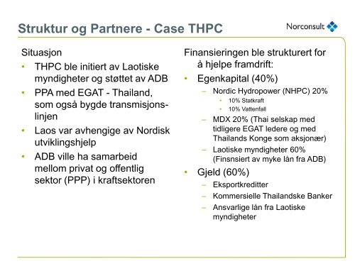 Prosjekter i studien - Energi Norge