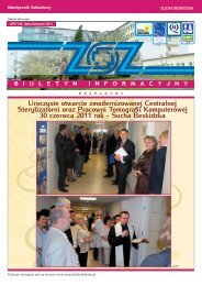 Biuletyn - lipiec/sierpieÅ'2011 - ZespÃ³Å Opieki Zdrowotnej w Suchej ...