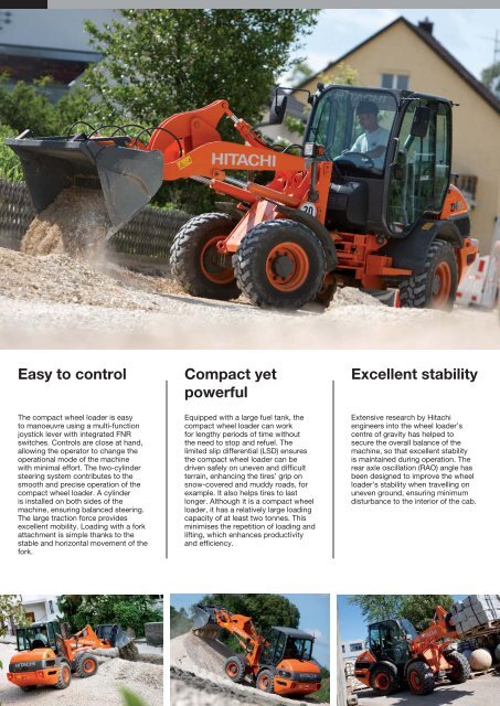 pdf brochure - Hitachi Construction Machinery Europe