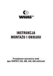 Instrukcja obsÅugi dla ogrzewaczy typu PERFECT 350, 400 ... - Wijas