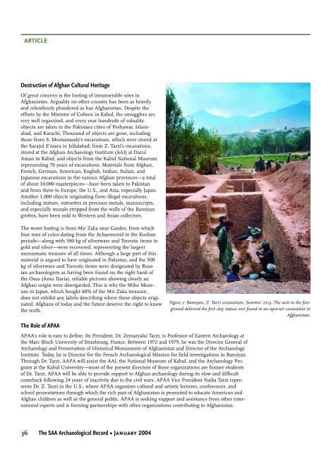 Number 1, January - Society for American Archaeology