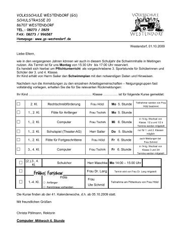 VS Westendorf (GS + THS I)