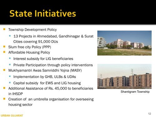 Presentation by Gujarat State - Ministry of Housing & Urban Poverty ...