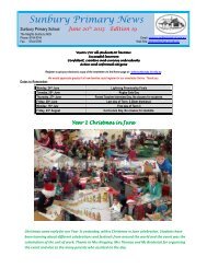 Newsletter No 19 June 20 2013 - Sunbury Primary School