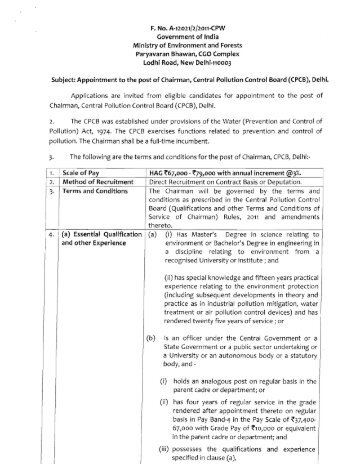 F. No. A-12021/2/2011-CPW Government of India Ministry of ...