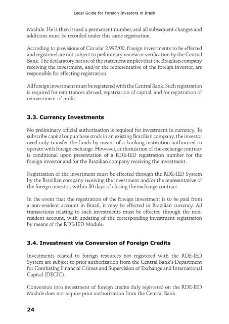 Legal Guide for Foreign Investors in Brazil - Apex-Brasil