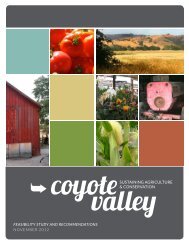 Sustaining Agriculture and Conservation in the Coyote Valley