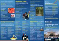 Torch Relay Leaflet - Things to do in Nottinghamshire