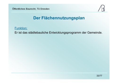 Die Bauleitplanung - Prof-rauch-tu-dresden.de