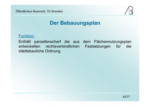 Die Bauleitplanung - Prof-rauch-tu-dresden.de