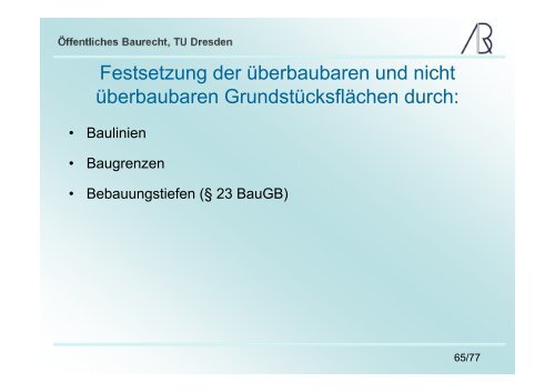 Die Bauleitplanung - Prof-rauch-tu-dresden.de