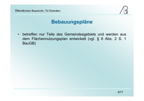 Die Bauleitplanung - Prof-rauch-tu-dresden.de