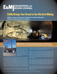 E&MJ Brings Your Brand to the World of Mining - Mining Media ...
