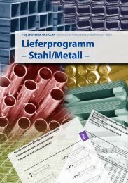 Lieferprogramm â Stahl/Metall â - Stahltechnik