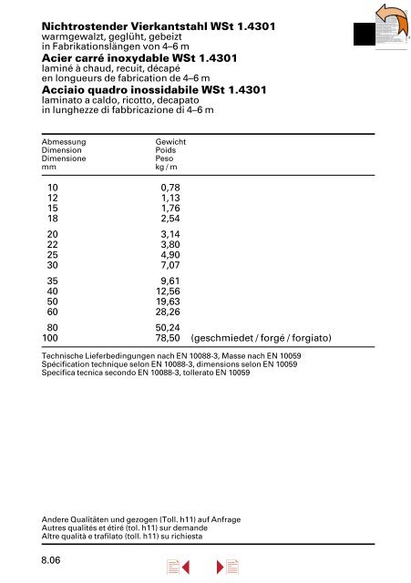 Lieferprogramm â Stahl/Metall â - Stahltechnik