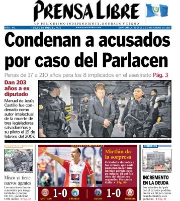 Penas de 17 a 210 aÃ±os para los 8 implicados en el ... - Prensa Libre