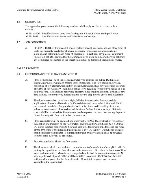 Bid Package 08 North Well Field - Garney Construction