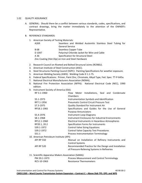 Bid Package 08 North Well Field - Garney Construction