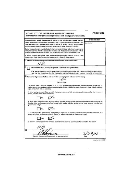 Bid Package 08 North Well Field - Garney Construction