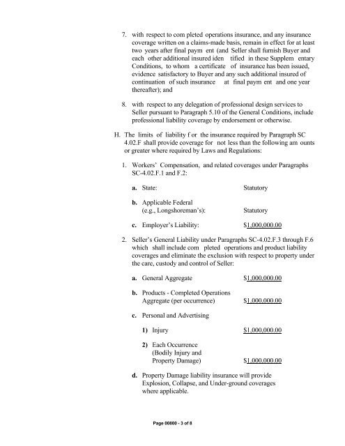 Bid Package 08 North Well Field - Garney Construction