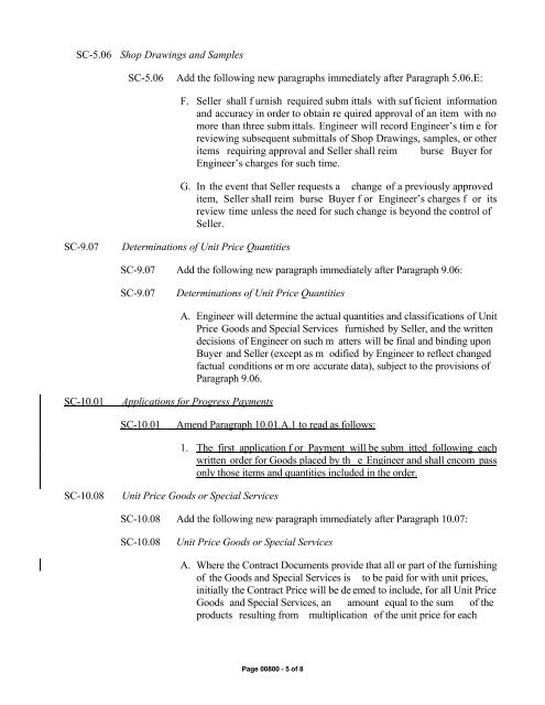 Bid Package 08 North Well Field - Garney Construction