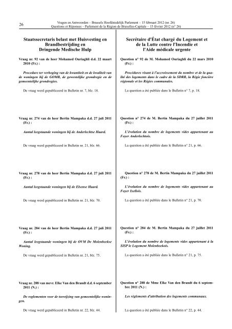 Vragen en Antwoorden - weblex.irisnet.be - Région de Bruxelles ...