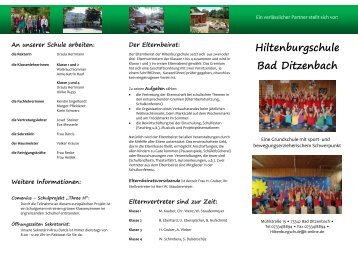 Hiltenburgschule - Eine Grundschule mit sport ... - Bad Ditzenbach