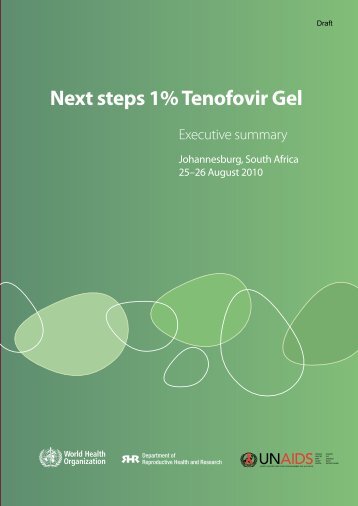 Next steps 1% Tenofovir Gel - International Partnership For ...