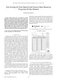 Test Scoring for Non-Optical Grid Answer Sheet Based on ... - ijiet