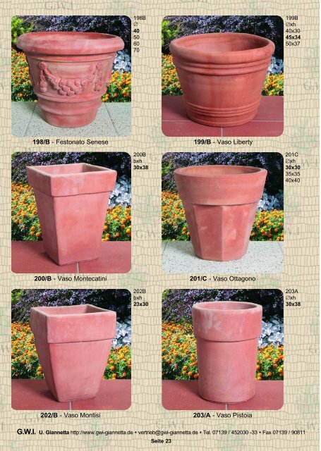 Terracotta Katalog Nr. 24 - 2011 - GWI Giannetta