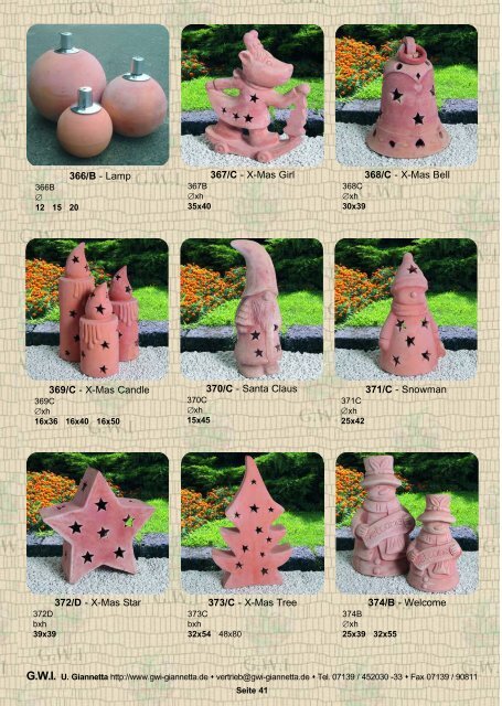 Terracotta Katalog Nr. 24 - 2011 - GWI Giannetta