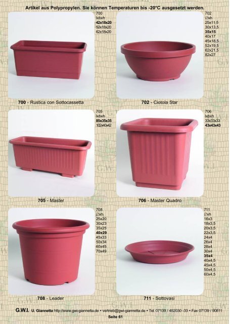 Terracotta Katalog Nr. 24 - 2011 - GWI Giannetta