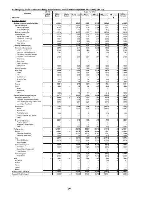 Portfolio report - Mangaung.co.za