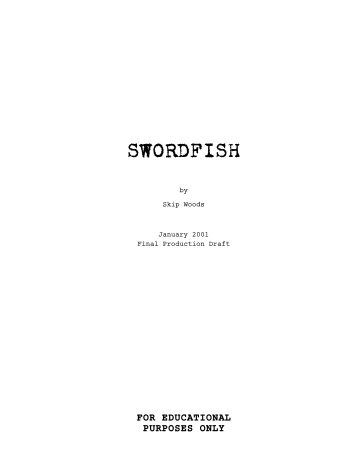 SWORDFISH - Daily Script
