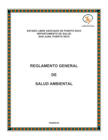 reglamento general de salud ambiental - National Swimming Pool ...