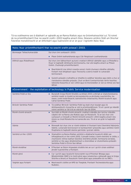 strategy statement - Department of Taoiseach