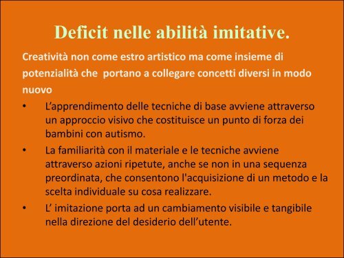 Disordini dello Spettro Autistico - Diversamente Onlus