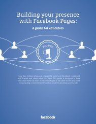 Building your presence with Facebook Pages: