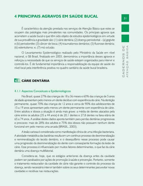 Caderno de Atenção Básica - nº 17 - Saúde Bucal - BVS Ministério ...