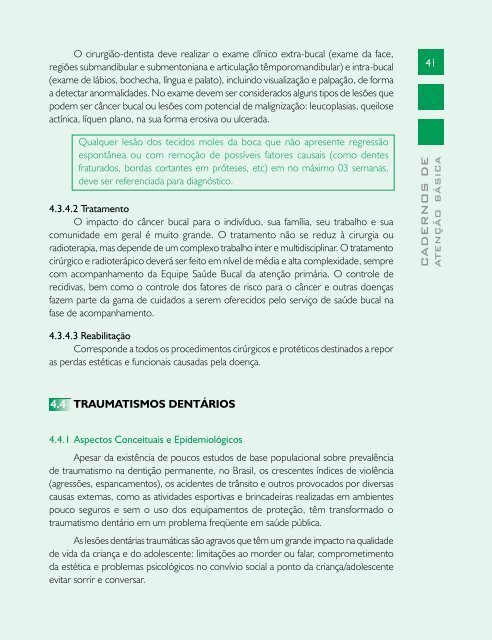 Caderno de Atenção Básica - nº 17 - Saúde Bucal - BVS Ministério ...