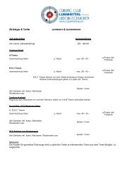 Auszug aus dem Spesenreglement Junioren! - Curling Club Limmattal