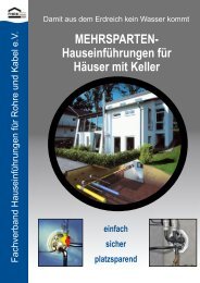 MEHRSPARTEN- Hauseinführungen für Häuser mit ... - Hauff-Technik