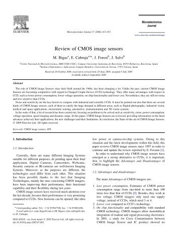 Review of CMOS image sensors